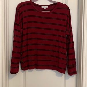 Striped long sleeved tee